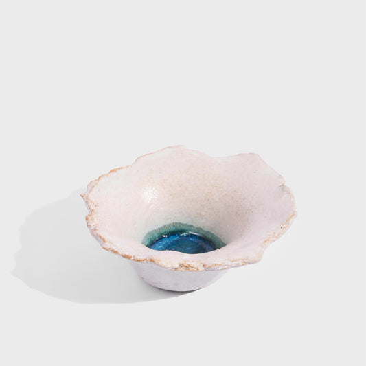 Bloom - Aqua Heart Ivory (White) Medium Bowl