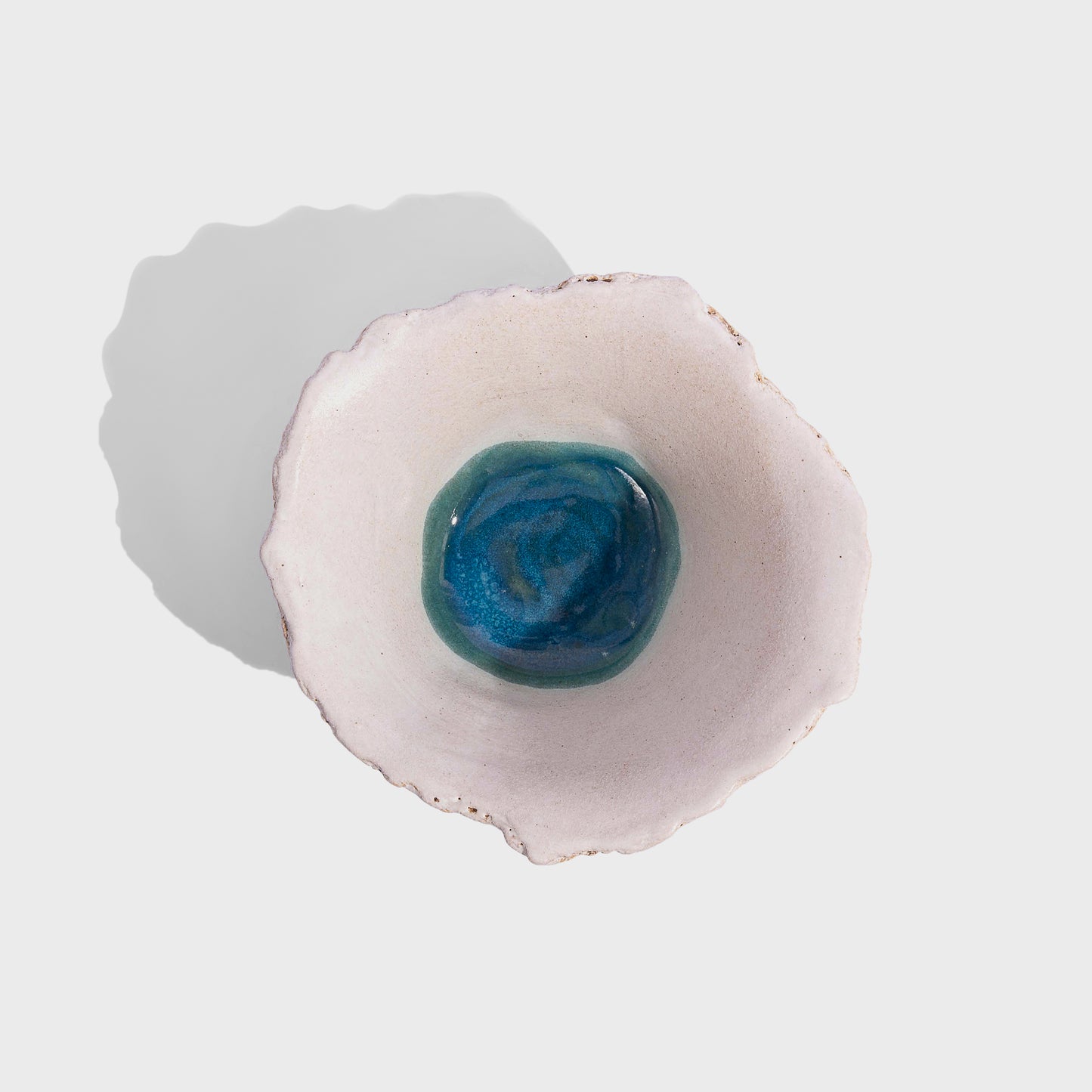 Bloom - Aqua Heart Ivory (white) Ramekin