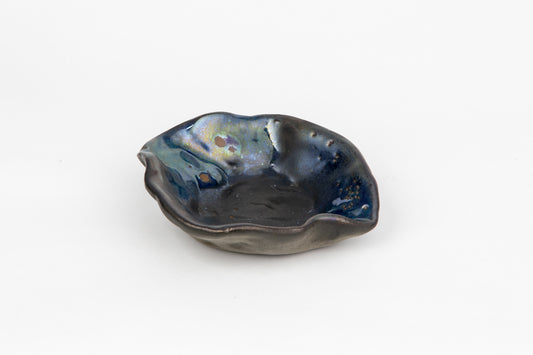 Tarantella  - bowl - Oxidized Blue