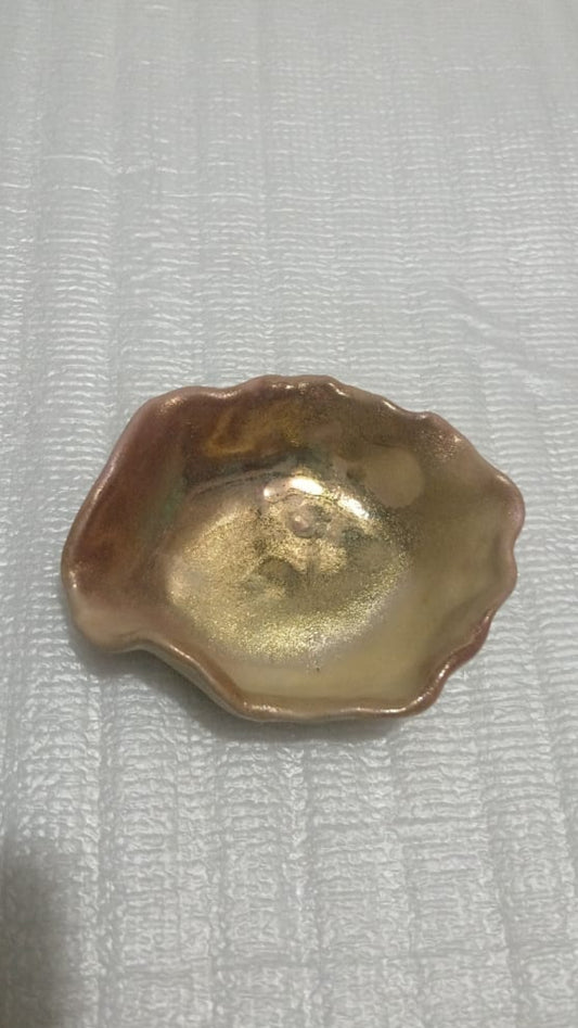 Tarantella - Bowl -  Oxidized Gold Ivory white