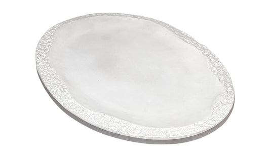 Coral - White Matt Oval Serving Platter