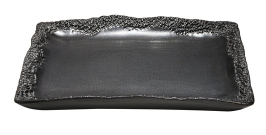 Coral - Black Matt Squared Serving Platter