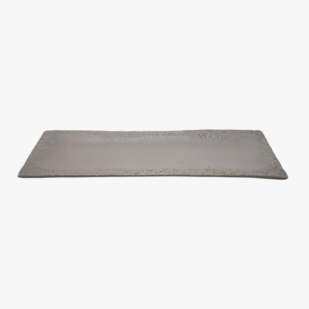 Coral - Greyish Blue Rectangular Serving Platter