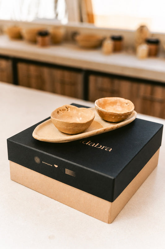 Caves - Nude Sand (Beige) Oval L22cm & 2 Ramekin