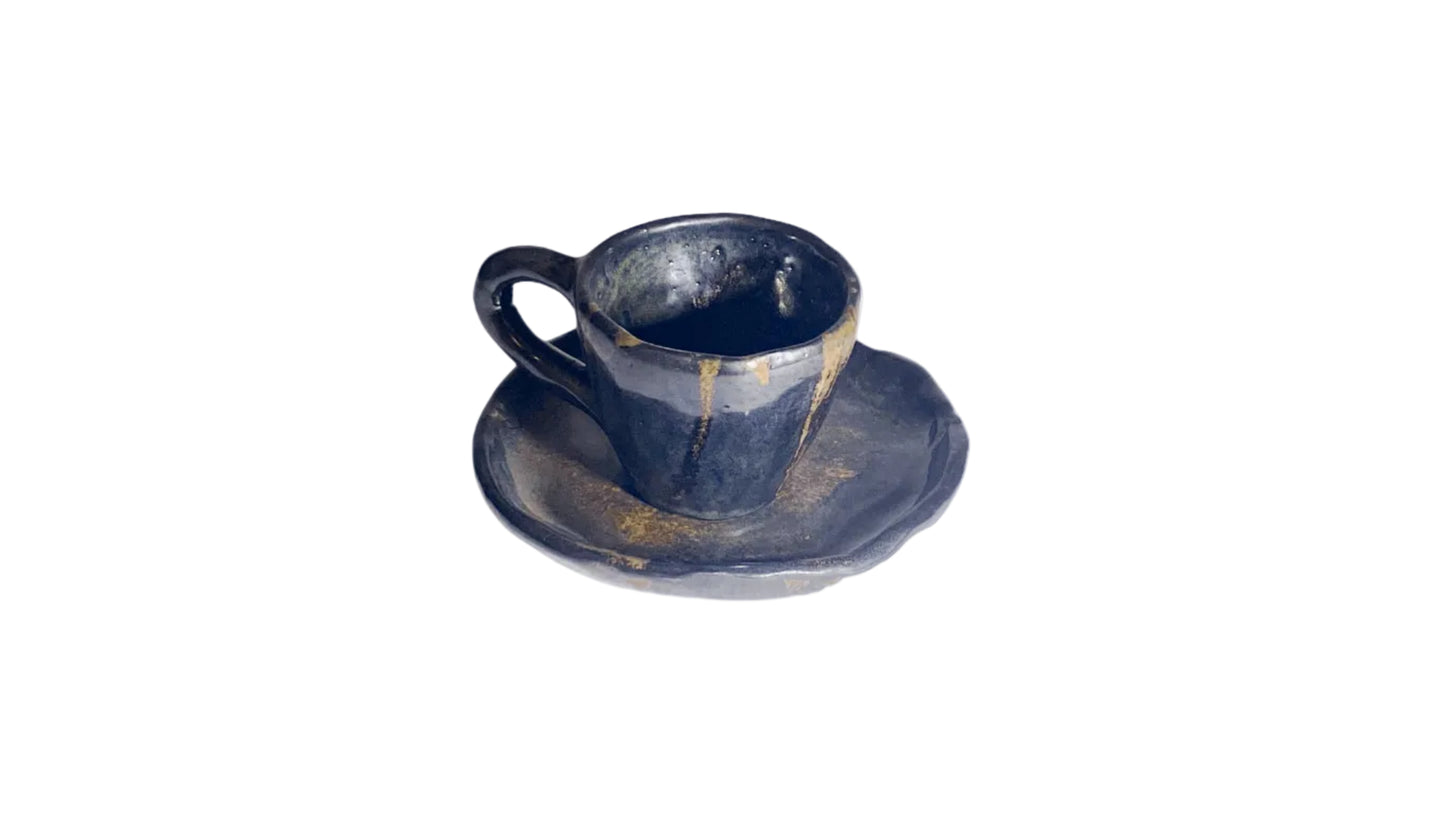 Caves - Night Sky (Black) Cappuccino Set