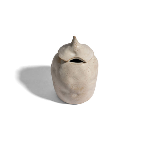 Caves - Ivory White Container With Cover