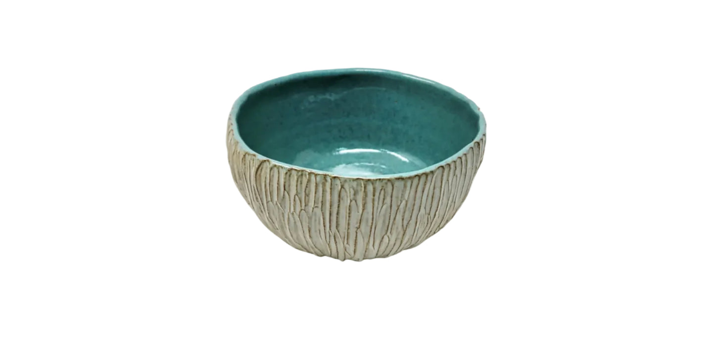 Coco - Ivory White & Mint Green Ramekin