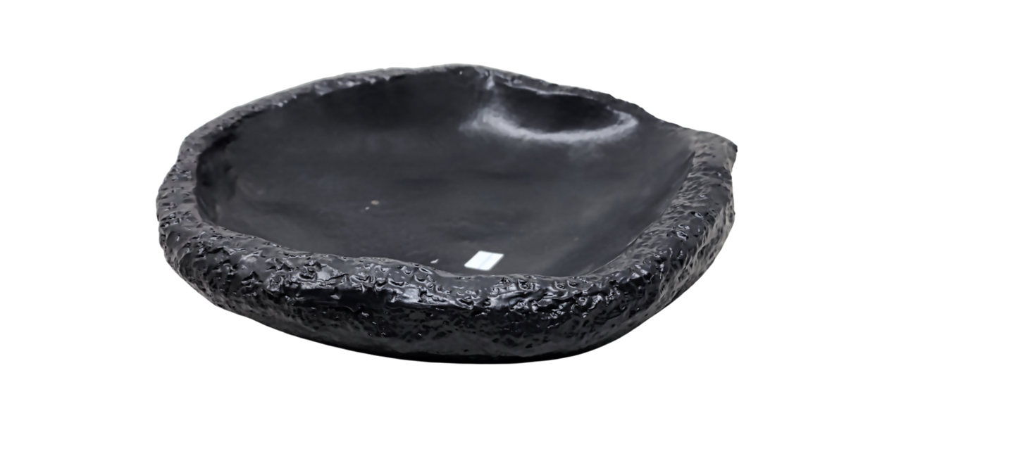 Reef - Black Matte Oval Irregular Serving Platter