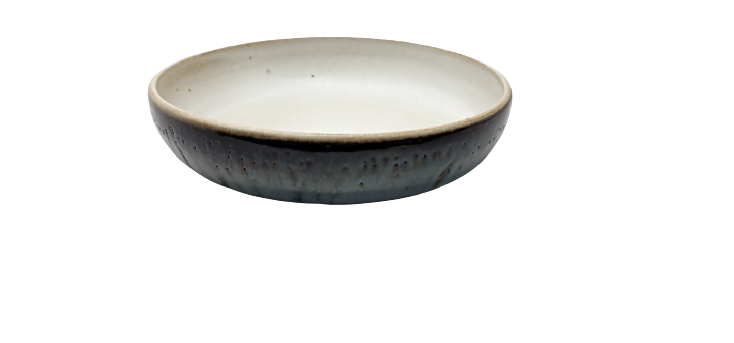 Forest - Ciel & Ivory White Deep Plate