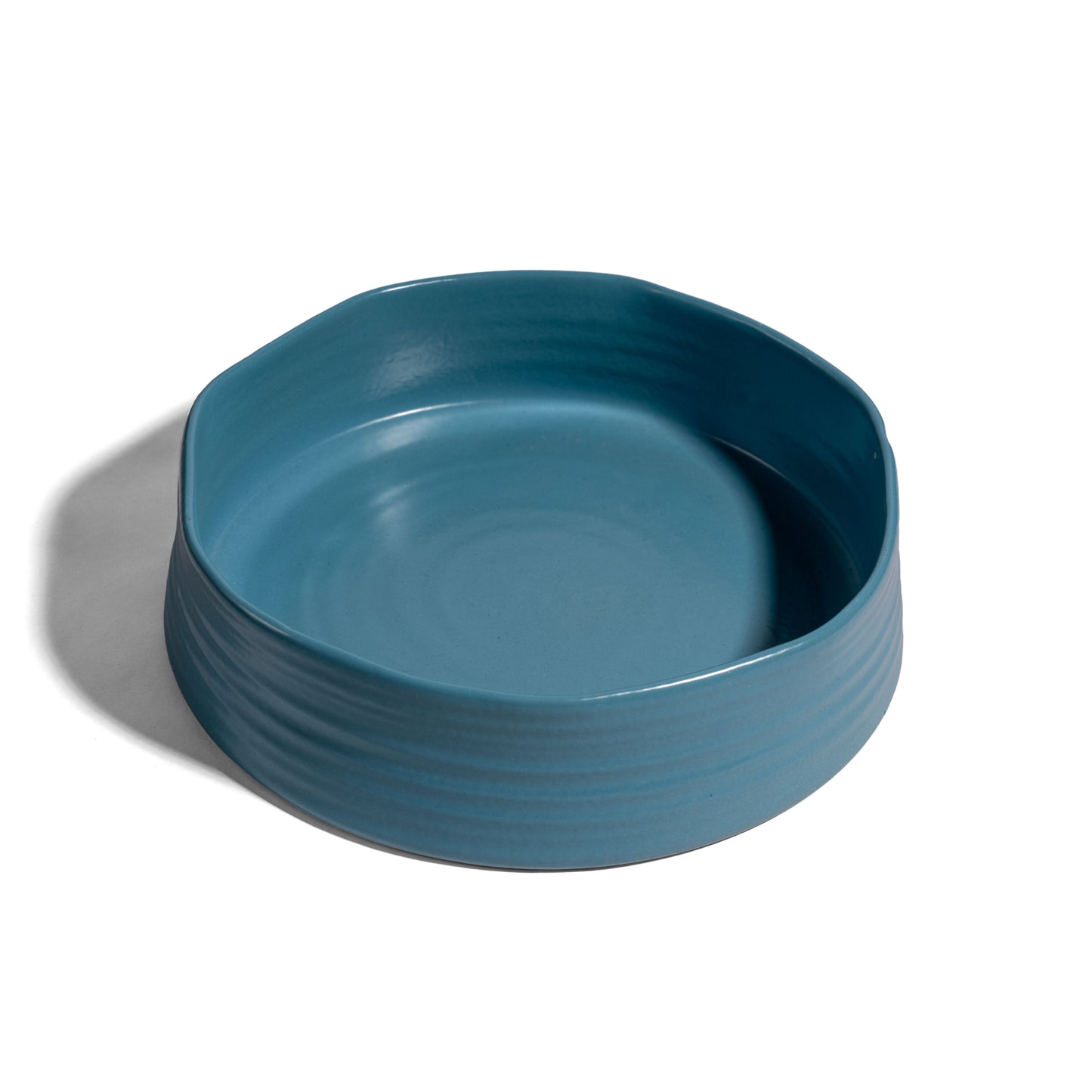 Time - Light Blue Matte Deep Dinner Plate