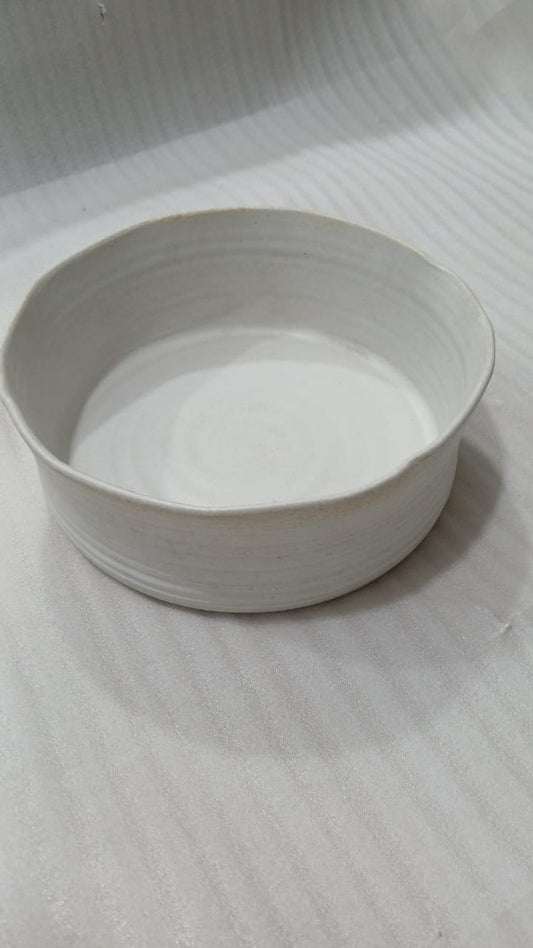 Time - Bowl -  Ivory White