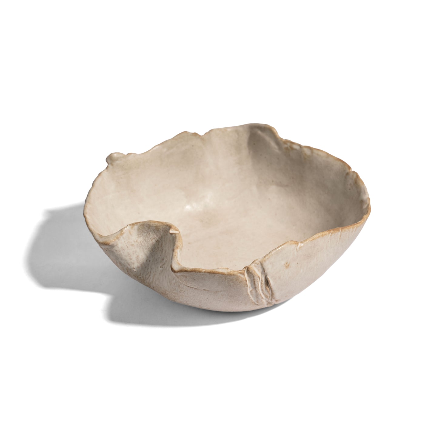 Seaside - Ivory White Free Shape Bowl