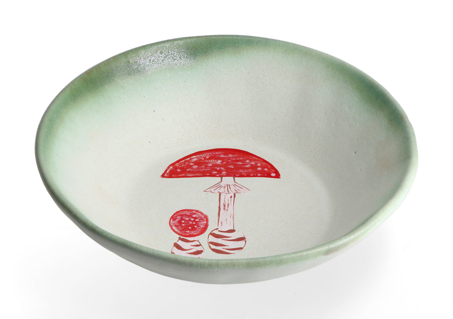 Magic Mushies - Pistara Deep Plate - Ruby