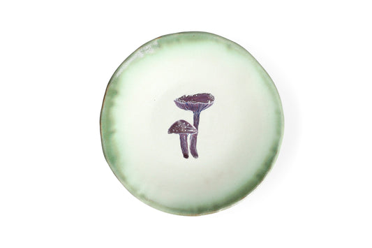 Magic Mushies - Pistara Serving Plate - Indigo