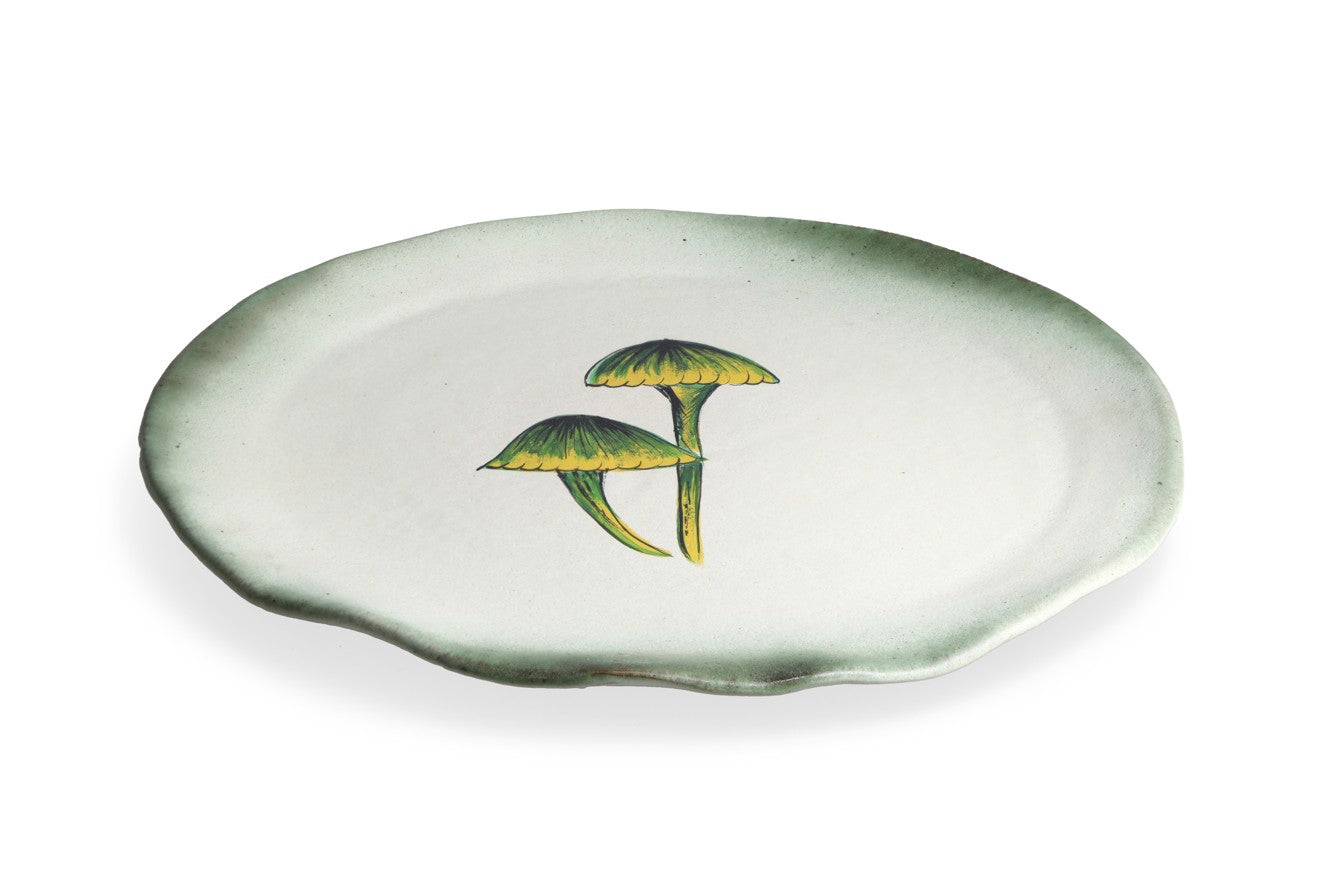 Magic Mushies - Pistara Serving Plate - Sunny
