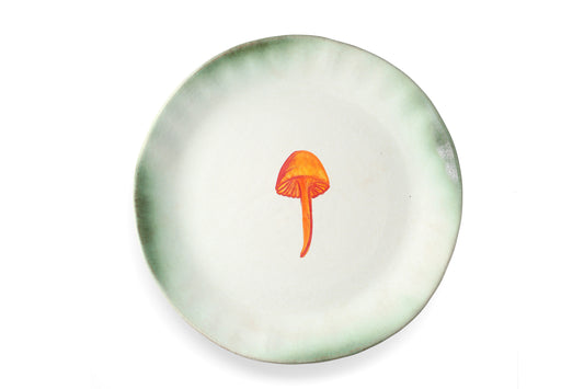Magic Mushies - Pistara Serving Plate - Amber