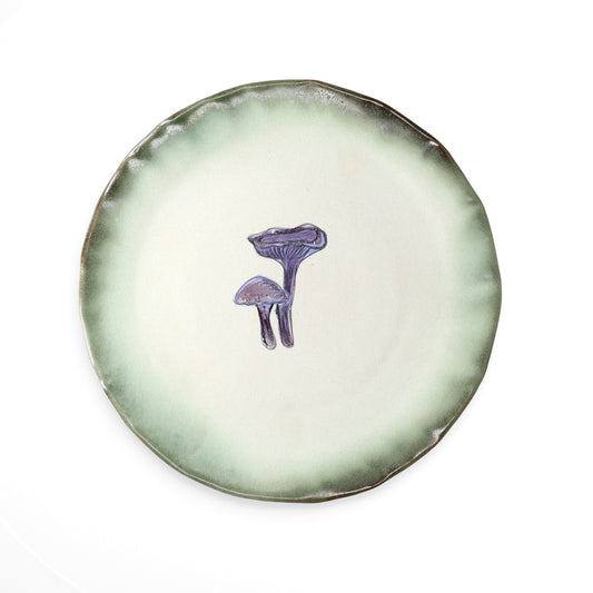 Magic Mushies - Pistara Flat Serving Plate Indigo
