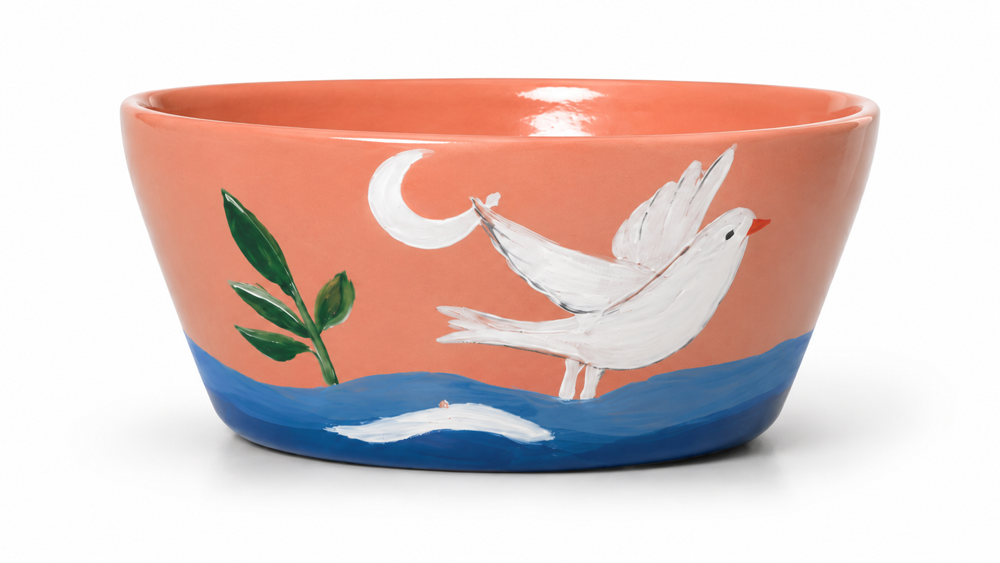 Folklore - Clay Glossy Large Bowl