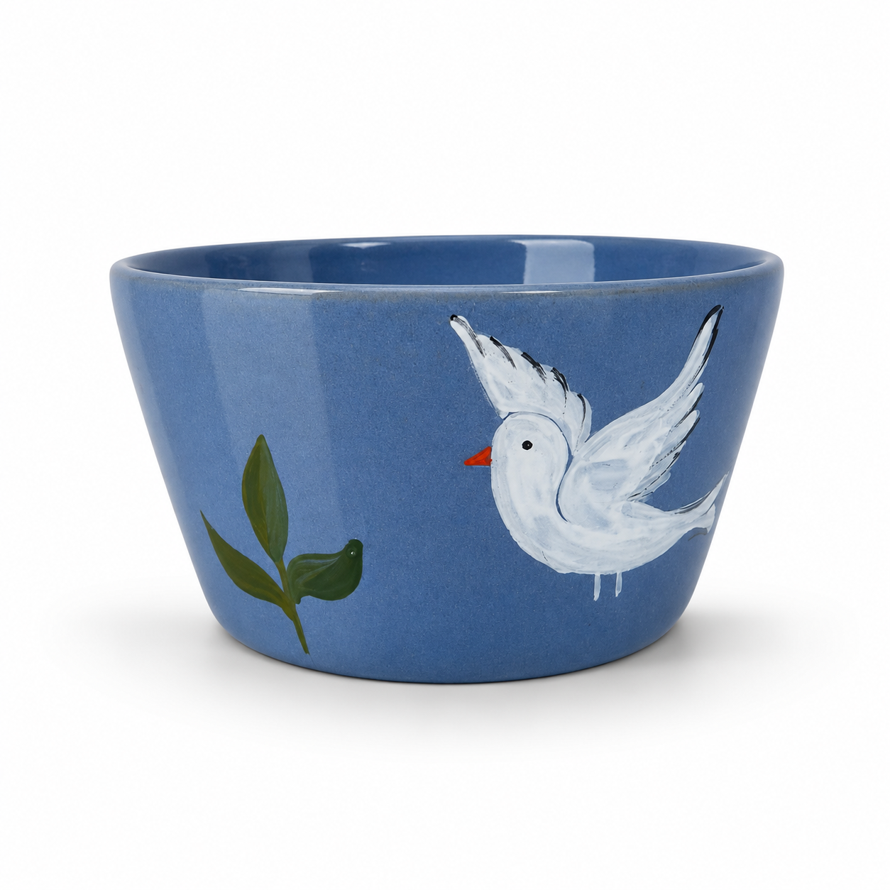 Folklore - Glossy Blue Medium Bowl