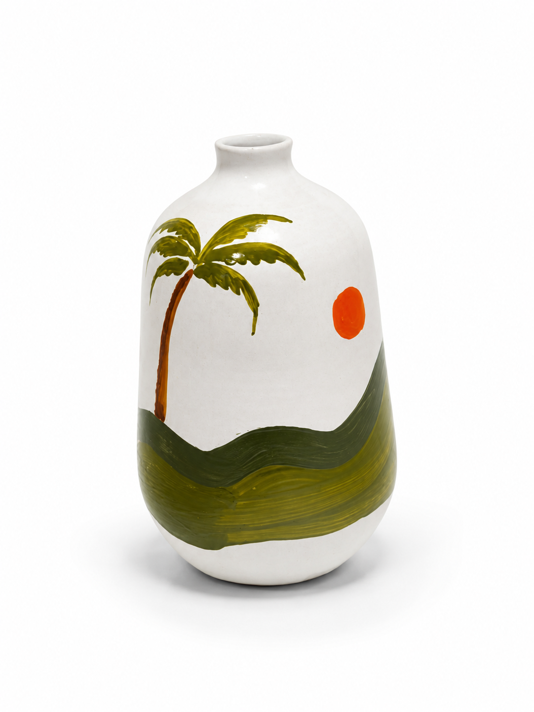 Folklore - White Glossy Small Vase