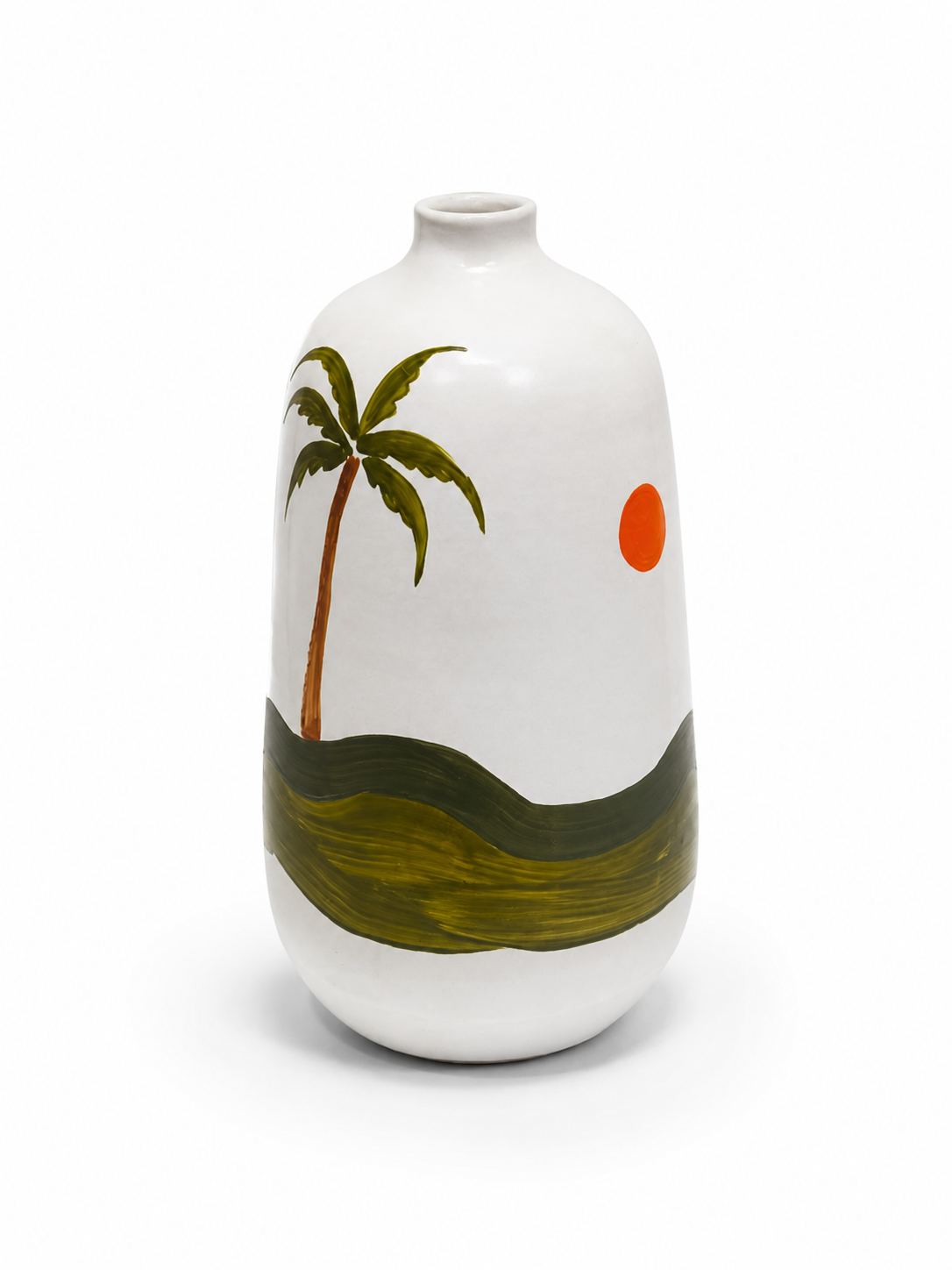 Folklore - White Glossy Medium Vase
