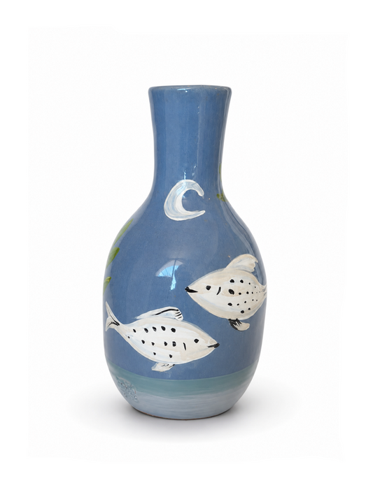 Folklore - Glossy Blue Tall Vase