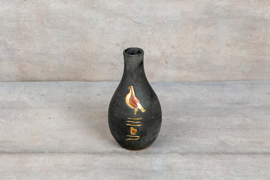 Sunlit - Charcoal & Gold Horus Cartouche Bulb Bottle
