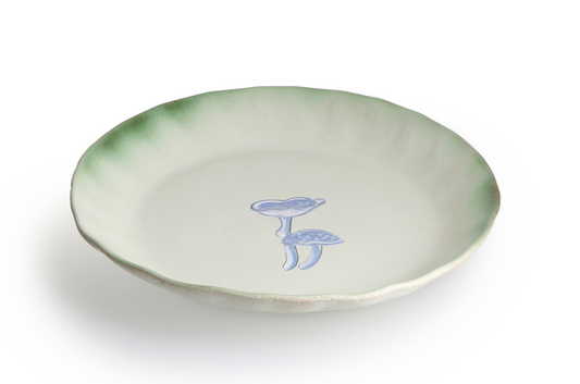 Magic Mushies - Pistara Deep Serving Plate Indigo
