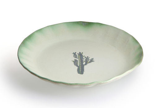 Magic Mushies - Pistara Deep Serving Plate Verde