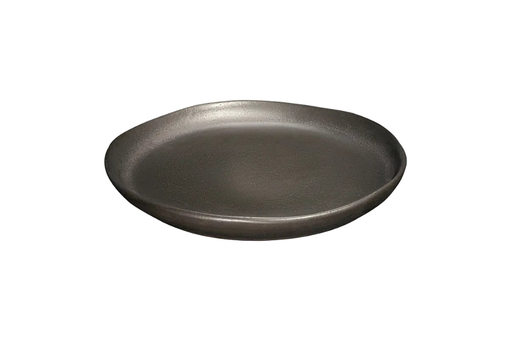 Form In Color - Black Matte Round Serving Platter