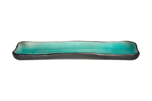 Form In Color - Aqua Rectangular Platter