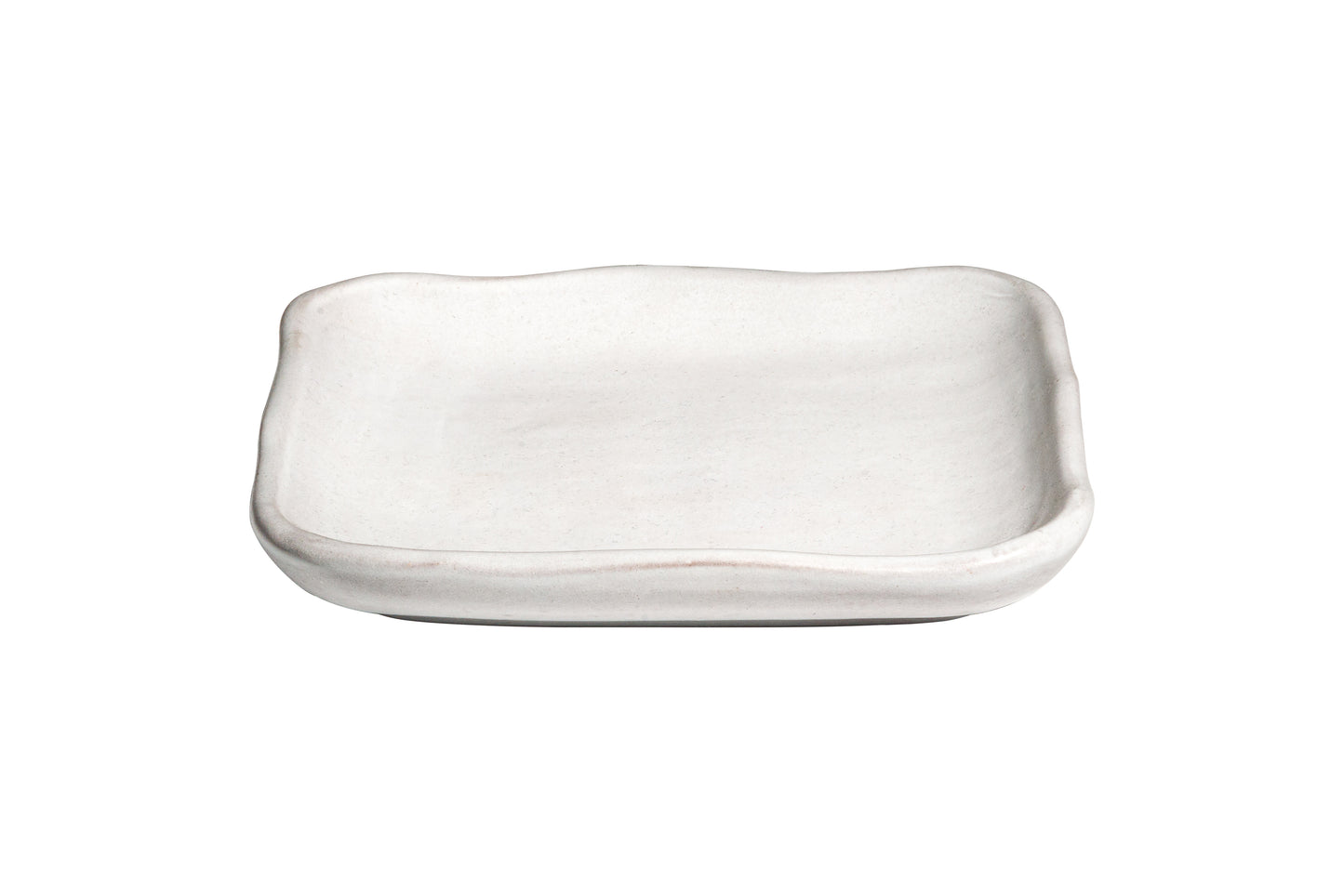 Squared Curved Platter - 25cm / White (AA-10450125)