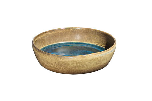 Deep Plate - D27cm X H6cm / Shorline & Starry Night (Olive Blue) (AA-120128XR27-20XR)