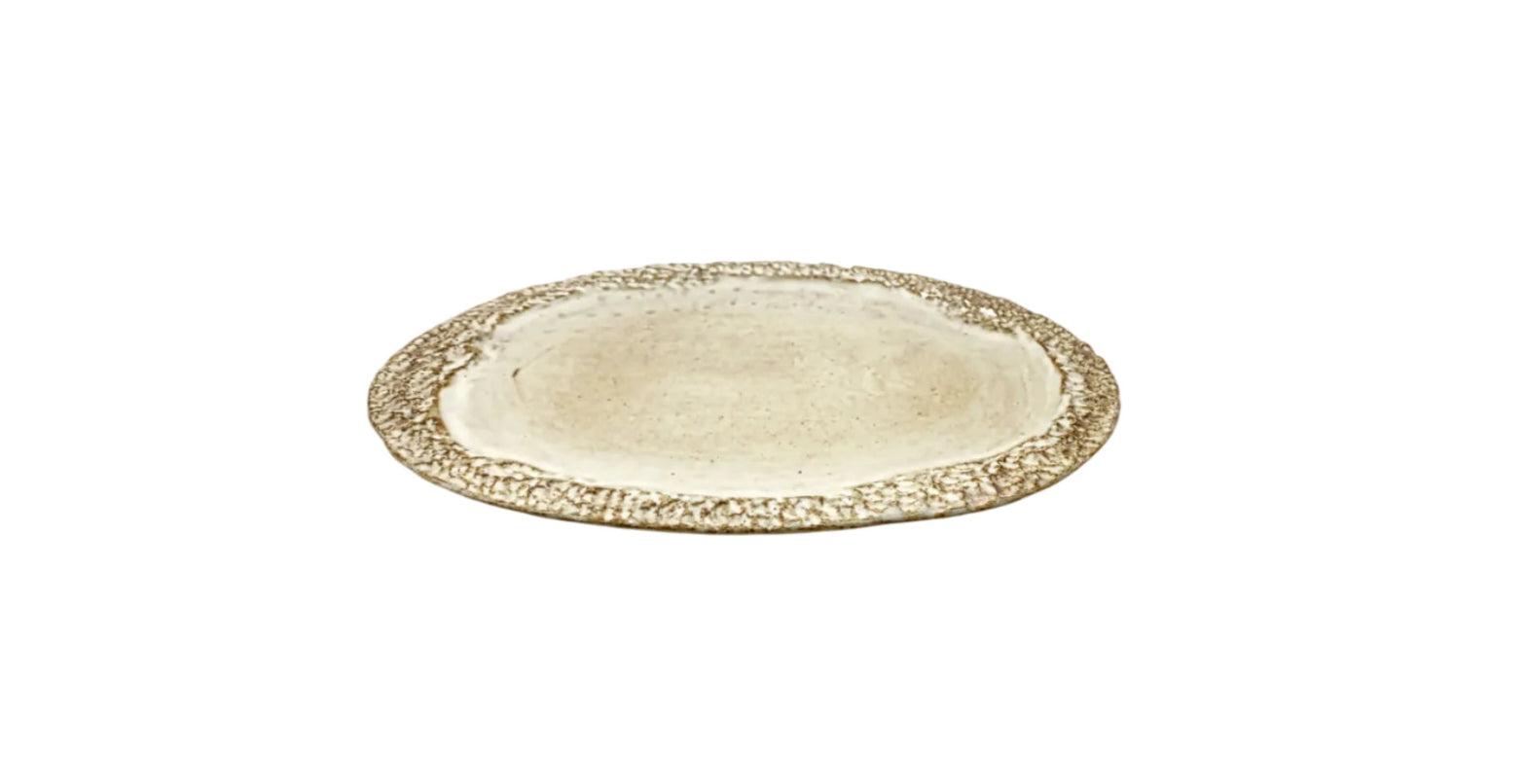 Oval Serving Platter - L33cm X W23cm / Ivory (White) (AA-500929XR33)